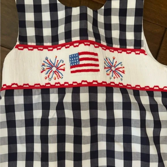 Smocked Flag Top and Short Set - Picture 2 of 4